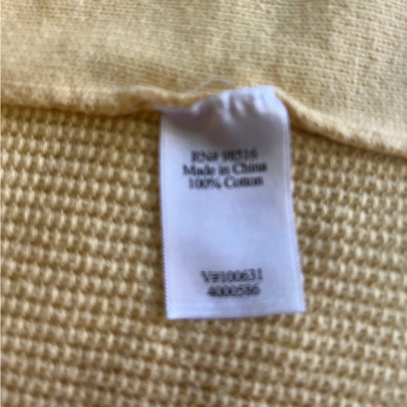 Coldwater creek Yellow cotton Knit Sweater size medium - Picture 7 of 7